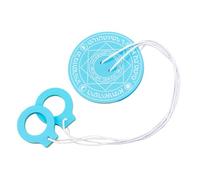 KIXZSAZ Juguete de para Madera con Forma de Disco Volante 6 cm diámetro para niños Que desarrolla la coordinación y la Creatividad. Juguetes Redondos para Madera con Forma, Azul, diámetro 6cm