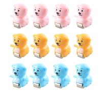 KIXZSAZ Juguetes de baño para preescolares, Juguetes de bañera para niños y niñas, transforma la Hora del baño en Divertidas Aventuras con Pistas de , 12 Piezas de Oso , 2.5 x 2.5 cm