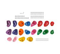 KIXZSAZ Juguetes de Piedras para Escalar, Juegos de Interior y Exterior, diversión con presas de Escalada versátiles, aptas para Todos los Niveles, presas