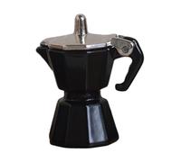 KIXZSAZ Juguetes de simulación de Tetera con características Elegantes Que añaden Elegancia a escenas y entornos Casas muñecas o escenas Caja Sombras. La cafetera , Negro , 25x30x16 mm