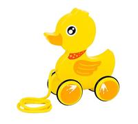 KIXZSAZ Juguetes para Arrastrar, Juguete de para Madera para Empujar, Herramienta educativa Que fomenta la destreza y la Confianza, Juguete de para Madera , Pato