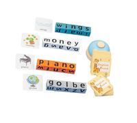 KIXZSAZ Juguetes para niños Juego de ortografía Juguete Rompecabezas del Alfabeto Bloques Juego de combinación Letras Desarrollo Habilidades sociales Atractivo Edades 3 a 8 años para Carrera ,