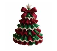 KIXZSAZ Kit de árbol de Navidad de crochet alegre y brillante para decoración del hogar. Múltiples opciones de color. Conoce varias opciones de decoración, rojo y verde