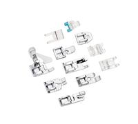 KIXZSAZ Kit de estuche portátil Agujas para remalladora Portátil Pequeños proyectos y tareas de costura con minimáquinas Máquina coser para acolchado Prensatelas para máquina Prensatelas