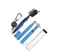 KIXZSAZ Kit Profesional para afilar Las estrías de los Palos de Golf con Mango de plástico Resistente. Afilador de estrías Plano y Duradero. Afilador de, Azul, 11.2 x 2.3 cm