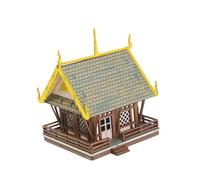 KIXZSAZ Kits de construcción de templos para Madera para Disfrutar la diversión Coleccionable, el Montaje Creativo y la Paciencia. Maqueta para Madera a Escala 1/72, Ideal para coleccionistas.