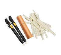 KIXZSAZ Lápiz de tiza para costura práctico, rotuladores de pintura para tela, rotuladores portátiles que desaparecen, herramienta práctica para, Negro, 2 bolígrafos con 20 recambios