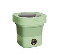 KIXZSAZ Lavadora plegable para hoteles y hogares Lavadora compacta de ropa interior plegable para viajes de negocios, Verde