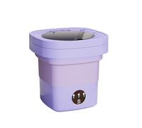 KIXZSAZ Lavadora plegable para hoteles y hogares Lavadora compacta de ropa interior plegable para viajes de negocios, Púrpura