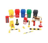 KIXZSAZ Letrero Callejero con Forma de Mini Bote de Basura Que Mejora Las experiencias de Aprendizaje de los niños Mediante Actividades prácticas y , 17 Piezas , 15x13x8cm