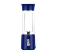 KIXZSAZ Licuadora Personal elegante y con estilo para nutrición On Go, Mini licuadora recargable por USB práctica y práctica, fácil de limpiar, Azul profundo