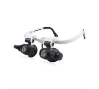 KIXZSAZ Lupas 8X 23X con luz LED, Montaje en la Cabeza, Lupa Manos Libres, anteojos, Lupa para relojeros, Trabajo cercano