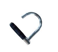 KIXZSAZ Mango de gancho de metal para ejercicios, ligero y antideslizante para entrenamientos diarios. Bandas de resistencia para dominadas. Mango tipo, recubierto de goma, 17.5 x 15.5 x 2. cm