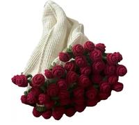 KIXZSAZ Manta o ramo de flores de lirio de ganchillo hecho a mano, tipo+1