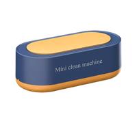 KIXZSAZ Máquina de Limpieza de Lentes contactos plástico, Dispositivo Juguete joyería con Control botón 360 Grados Alimentado por batería sónica, Azul