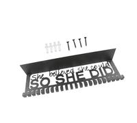 KIXZSAZ Marco Porta medallas de Gimnasia, Estante de Pared para exhibir medallas con Estilo. Una Forma organizar y presentar logros. Estante para Colgar con Cinta, Así lo Hizo, 40cm