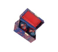 KIXZSAZ Masajeador de Dedos con Bolas Baoding Que Mejora la Movilidad de Las Manos con una metodología Atractiva y cómoda. Pelotas de Fitness para, Fu Palabra Azul, Diámetro 42 mm