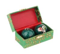 KIXZSAZ Masajeador de Dedos con Bolas Baoding Que Mejora la Movilidad de Las Manos con una metodología Atractiva y cómoda. Pelotas de Fitness para, Chisme Verde, Diámetro 42 mm