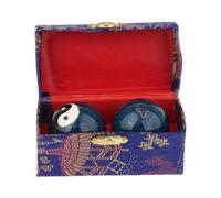 KIXZSAZ Masajeador de Dedos con Bolas Baoding Que Mejora la Movilidad de Las Manos con una metodología Atractiva y cómoda. Pelotas de Fitness para, Chisme Azul, Diámetro 42 mm
