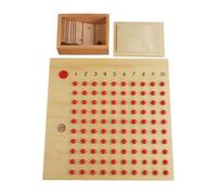KIXZSAZ Material didáctico de matemáticas de para Madera para bebés en Caja de Cuentas Que promueve el Aprendizaje de Las matemáticas de Forma interactiva