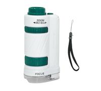 KIXZSAZ Microscopio de Bolsillo para niños, microscopio científico de Juguete, Mini portátil de Mano 60X-180X, Herramientas Que fomentan la exploración y