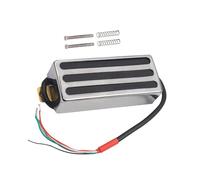 KIXZSAZ Mini pastilla versátil para guitarra eléctrica con cubierta de latón para bajo eléctrico que garantiza una experiencia de sonido rica. Seis cuerdas pequeñas.