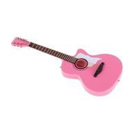 KIXZSAZ Modelo de Guitarra clásica de para Madera Hecho a Mano, Atril exhibición a Escala 1/6, Exquisita colección para decoración Casas muñecas, Instrumento Musical en Miniatura para decoración