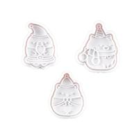 KIXZSAZ Molde de primavera de Navidad 3 piezas, molde pastel Fondant para galletas, herramienta repujado para hornear DIY Navidad, herramientas decoración, Festival bodas, Escribe un