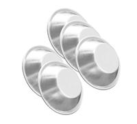 KIXZSAZ Molde para tarta de huevo de 5 uds., moldes para hornear aleación aluminio pequeños y prácticos, molde multiusos inodoro, desechable para el hogar