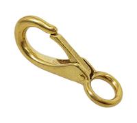 KIXZSAZ Mosquetón de Ojo Fijo Premium para embarcaciones, Accesorio para Aparejos, Equipo Marino diseñado para Actividades al Aire Libre seguras, Herramientas de fijación con Gancho Resorte para