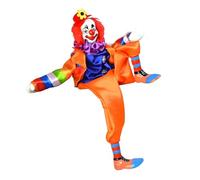 KIXZSAZ Muñeco de Payaso Pintado a Mano para Decorar Cualquier habitación con un Encantador muñeco de Payaso Hecho a Mano. Material: cerámica, Esponja, Tela, Delicado Juguete, Regalo Halloween.