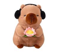 KIXZSAZ Muñeco de peluche de animal lindo y suave, almohada para abrazar, dormir a la hora dormir, ideas regalo cálidas para cumpleaños amigos o niños, muñeco peluche animal, juguetes, Marrón, 25cm