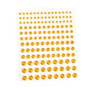 KIXZSAZ Ojo Cara Gemas Joyas Pegatinas de diamantes de imitación Cuentas ostentosas Sin pegamento Cejas Frente Maquillaje Festival Vestido DIY Nail Art, Amarillo