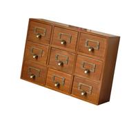 KIXZSAZ Organizador rústico de cajones de escritorio, caja Para madera para artículos aseo, ideal para la sala estar o el baño. Medidas: 38,5 cm x 9,5 cm x 26,