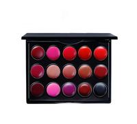 KIXZSAZ Paleta de lápiz labial de 15 colores Brillo labios a prueba agua Cosméticos maquillaje para hombre