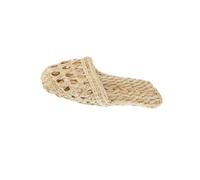 KIXZSAZ Pantuflas de ratán duraderas, pantuflas para hombre, cómodas sandalias hechas a mano, transpirables, esenciales para el hogar para mujer, de paja para mujer