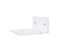 KIXZSAZ Paquete de 2 vitrinas acrílicas con Estante Flotante pragmático Conveniente Multifuncional Ahorro de Espacio Durabilidad Montaje en Pared