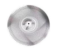 KIXZSAZ Paquete de platillos esenciales de bajo volumen para sordina de batería. Bateristas que prefieren sesiones de práctica tranquilas en casa. Accesorio para práctica, 20 pulgadas
