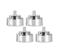 KIXZSAZ Patas de metal para muebles, altura ajustable, patas de sofá resistentes y confiables que protegen los pisos y mejoran la apariencia los muebles, soporte metal, altura ajustable, Plata, 3cm