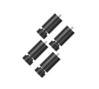 KIXZSAZ Patas de metal para muebles, altura ajustable, patas de sofá resistentes y confiables que protegen los pisos y mejoran la apariencia los muebles, soporte metal, altura ajustable, Negro, 25cm