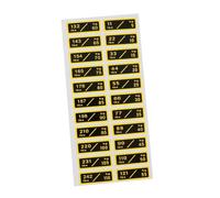 KIXZSAZ Pegatinas con peso para artículos deportivos. Fácil gestión de pesas en equipos de fitness en casa o el gimnasio. Ayudan a los usuarios a identificar fácilmente el