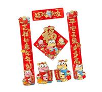 KIXZSAZ Pegatinas para ventanas, paredes, fiestas, puertas, letreros, fáciles de instalar. Incluye todo lo necesario para celebraciones festivas. Decoraciones para el Año Nuevo