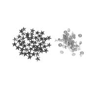 KIXZSAZ Pernos metálicos resistentes en forma de estrella y remaches para manualidades y decoración en ropa, zapatos y bolsos. Herramienta perforadora para decorar bolsos.