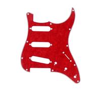 KIXZSAZ Pickups SSS para guitarra, placa protectora antirayaduras, mejora esencial para guitarristas. Rutina de pastillas ST SSS. Aviso: está trabajando en un proyecto de, Perla roja