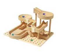 KIXZSAZ Pista de mármol de Juguete DIY Kits construcción Hecho a Mano Ensamblaje Regalo Educativo Divertido y Atractivo Rompecabezas Juguetes ensamblaje Tiempo Juego Creativo Pista mármol