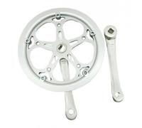 KIXZSAZ Platos de Bicicleta Brazo de manivela Ligero Pero Resistente Adecuado para Mejorar la Experiencia de Ciclismo de montaña Carretera Convirtiéndose en, Plata, 170 mm