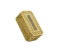 KIXZSAZ Porta pañuelos de lujo con un acabado brillante que realza la decoración del baño y la sala de estar, garantizando una larga vida útil, oro, B