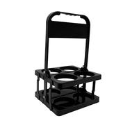 KIXZSAZ Portabotellas Plegable, Soporte Ligero para Botellas de Agua Deportivas, con Capacidad para hasta 4 Botellas, Ideal para Senderismo y Fitness, Soporte portátil para , Negro , 32x19x18cm