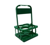 KIXZSAZ Portabotellas Plegable, Soporte Ligero para Botellas de Agua Deportivas, con Capacidad para hasta 4 Botellas, Ideal para Senderismo y Fitness, Soporte portátil para , Verde , 32x19x18cm