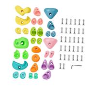 KIXZSAZ Presas de pared para escalada en roca: los niños desarrollan habilidades y fomentan la actividad física en un entorno seguro. Presas de equilibrio para escalada árboles para el curso